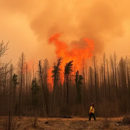 МЧС зафиксировало повышение числа лесных пожаров в регионах с сухой погодой и нулевым уровнем пожарной безопасности